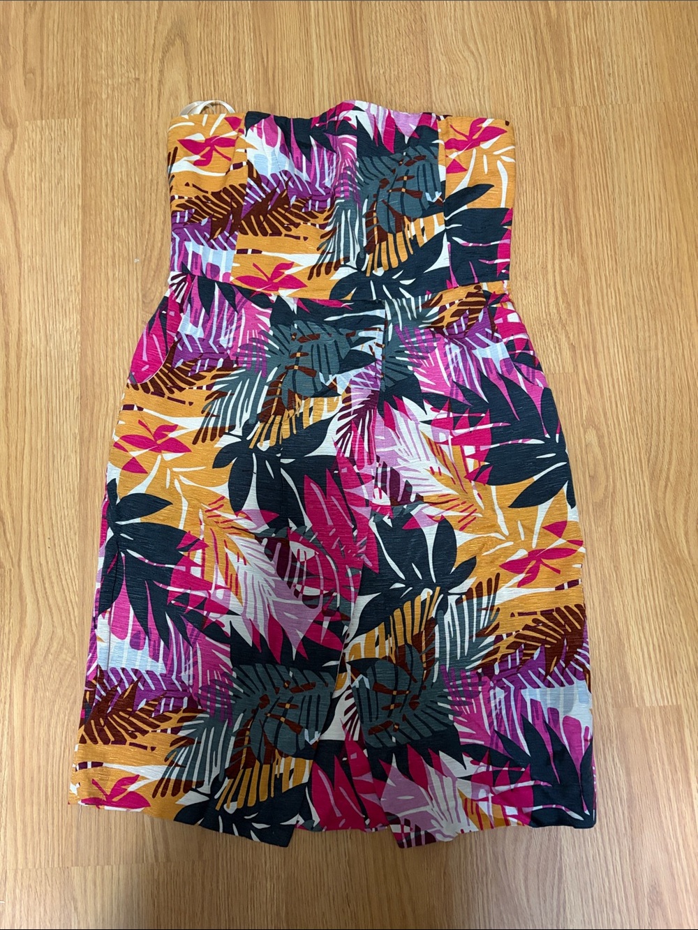 Banana Republic strapless silk dress